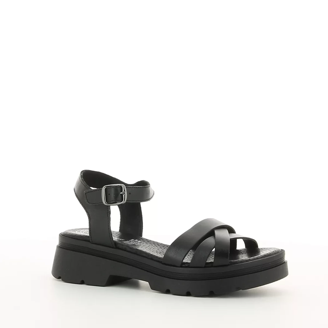 Image (1) de la chaussures Free Monday - Sandales et Nu-Pieds Noir en Cuir