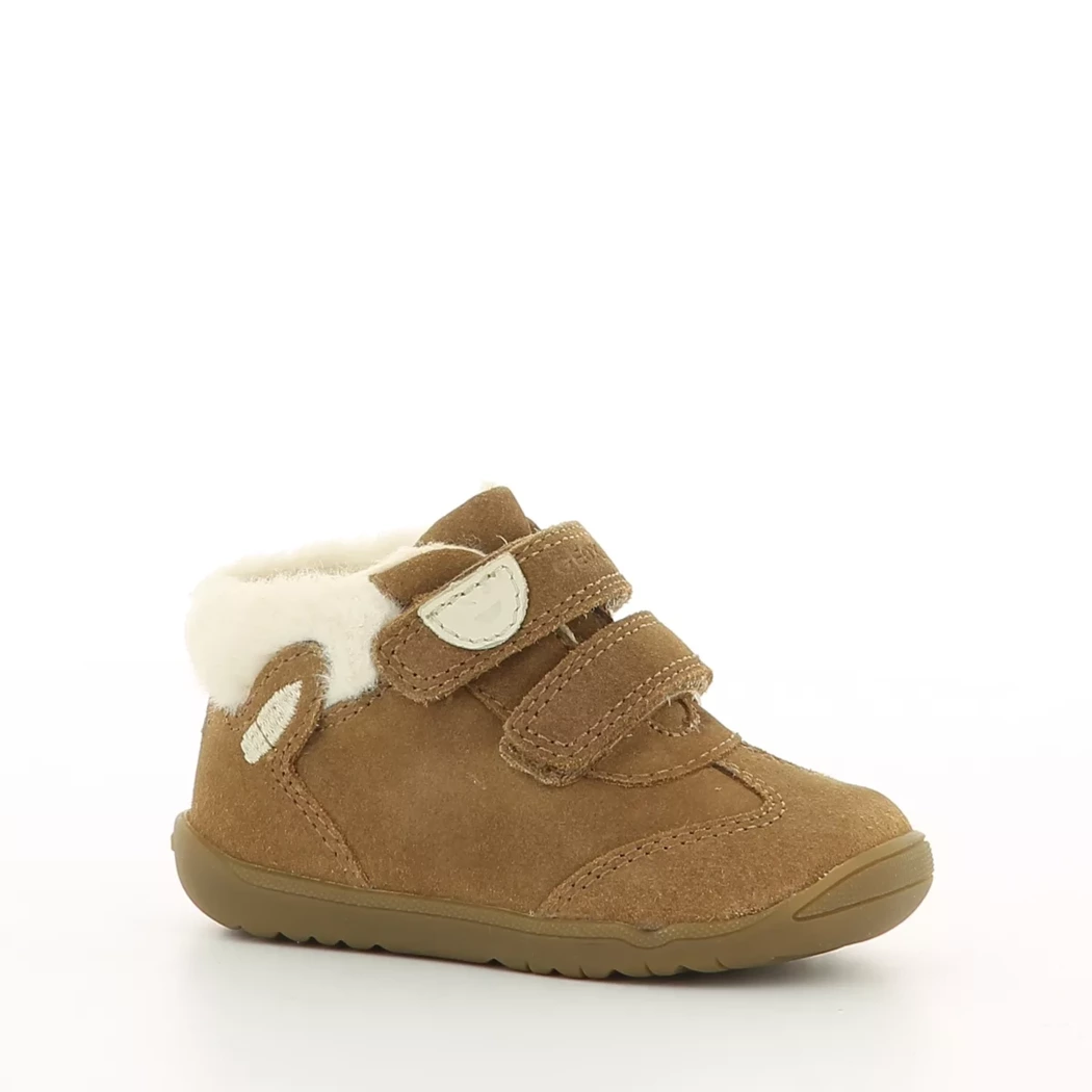 Image (1) de la chaussures Geox - Bottines Cuir naturel / Cognac en Cuir nubuck