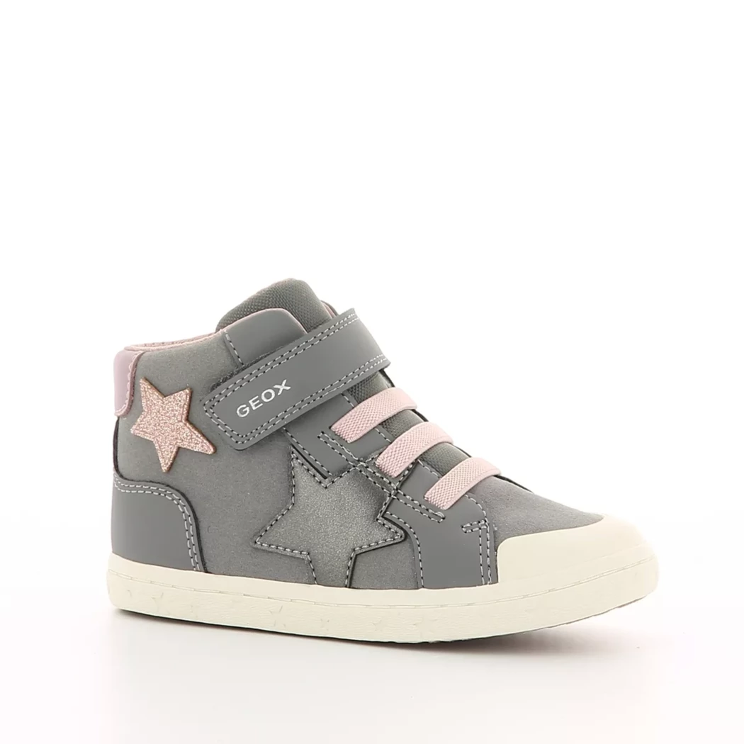 Image (1) de la chaussures Geox - Bottines Gris en Cuir synthétique