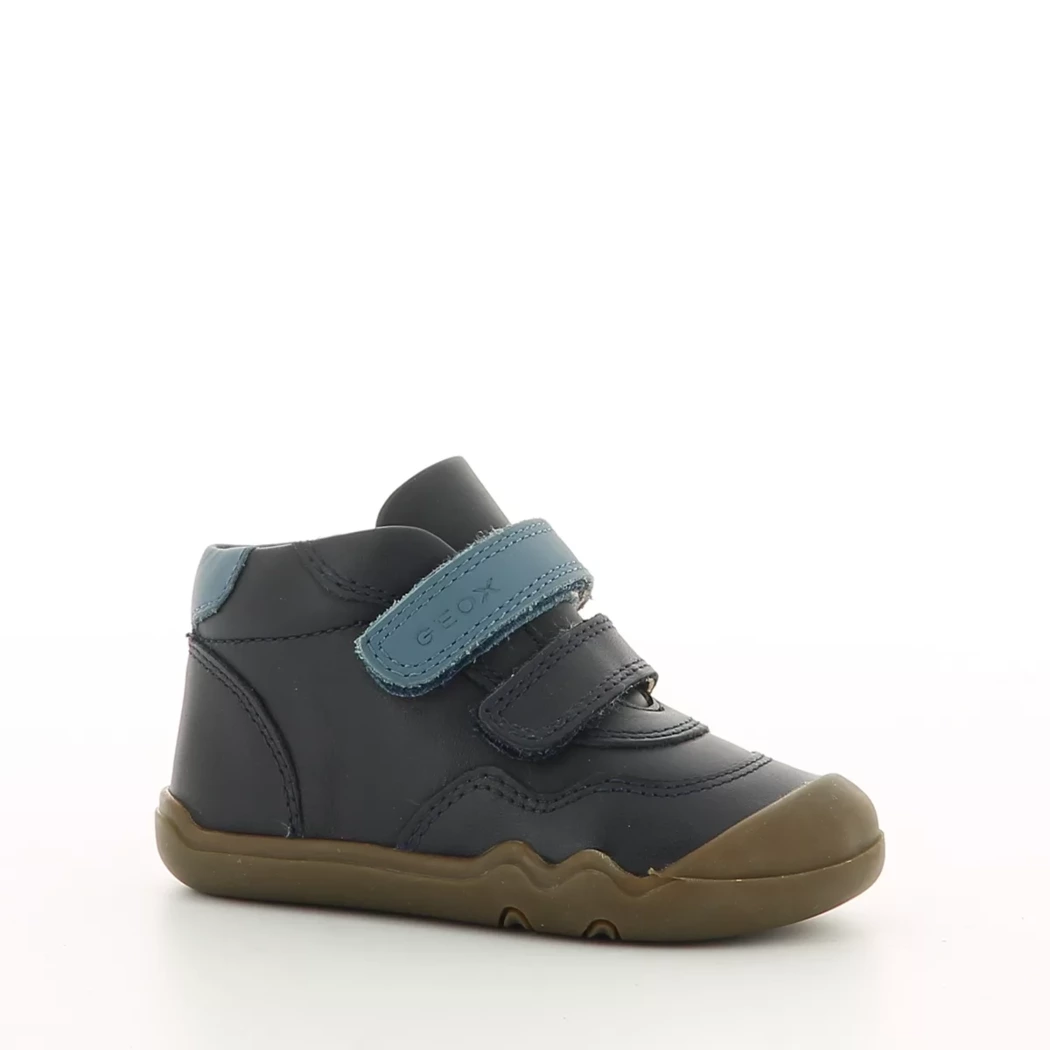 Image (1) de la chaussures Geox - Bottines Bleu en Cuir