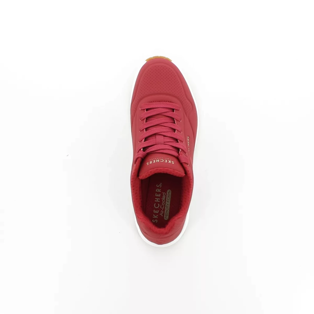 Image (6) de la chaussures Skechers - Baskets Rouge en Cuir synthétique