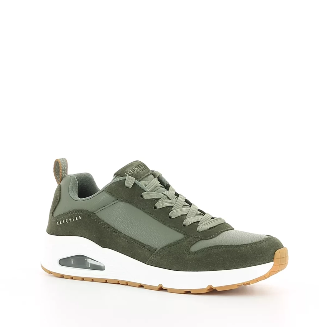 Image (1) de la chaussures Skechers - Baskets Vert en Cuir nubuck