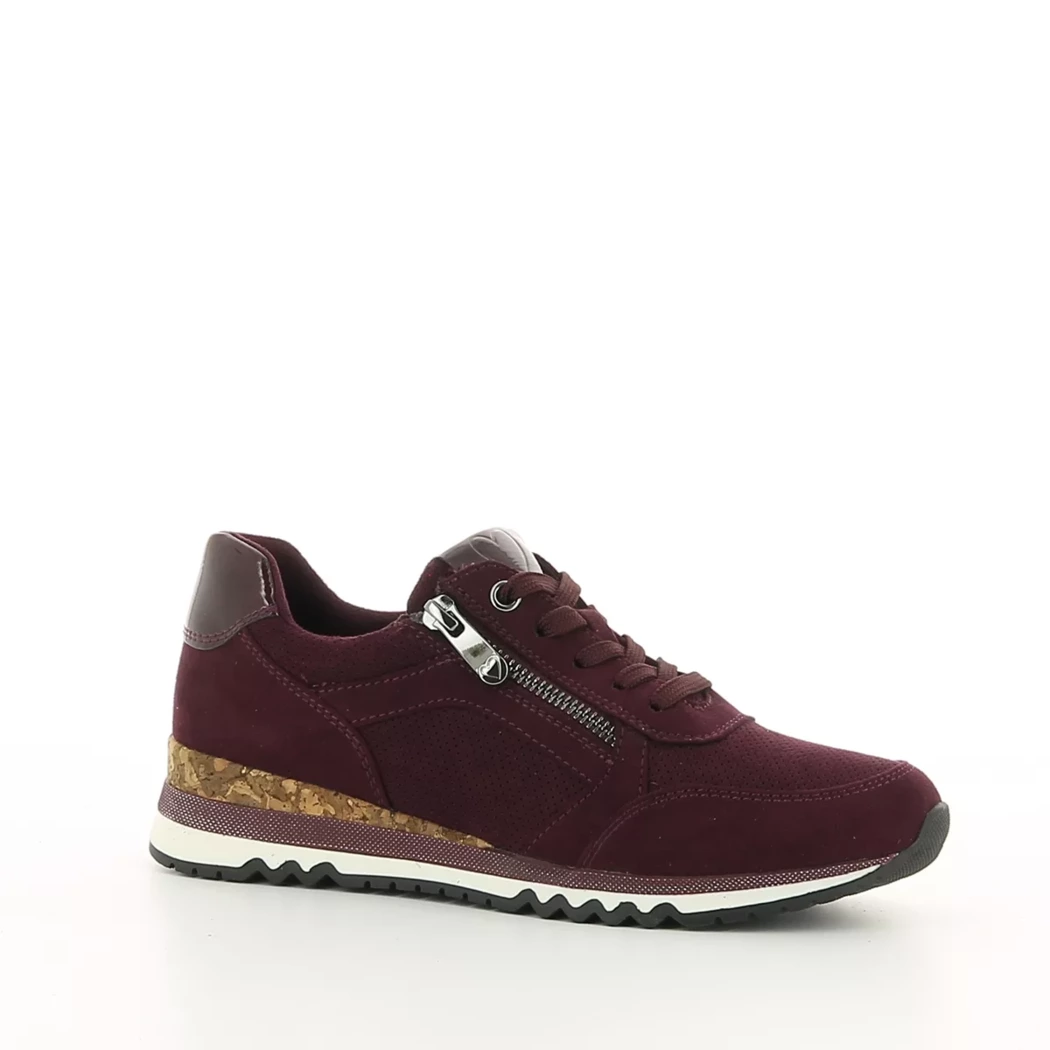 Image (1) de la chaussures Marco Tozzi - Baskets Bordeaux en Cuir synthétique