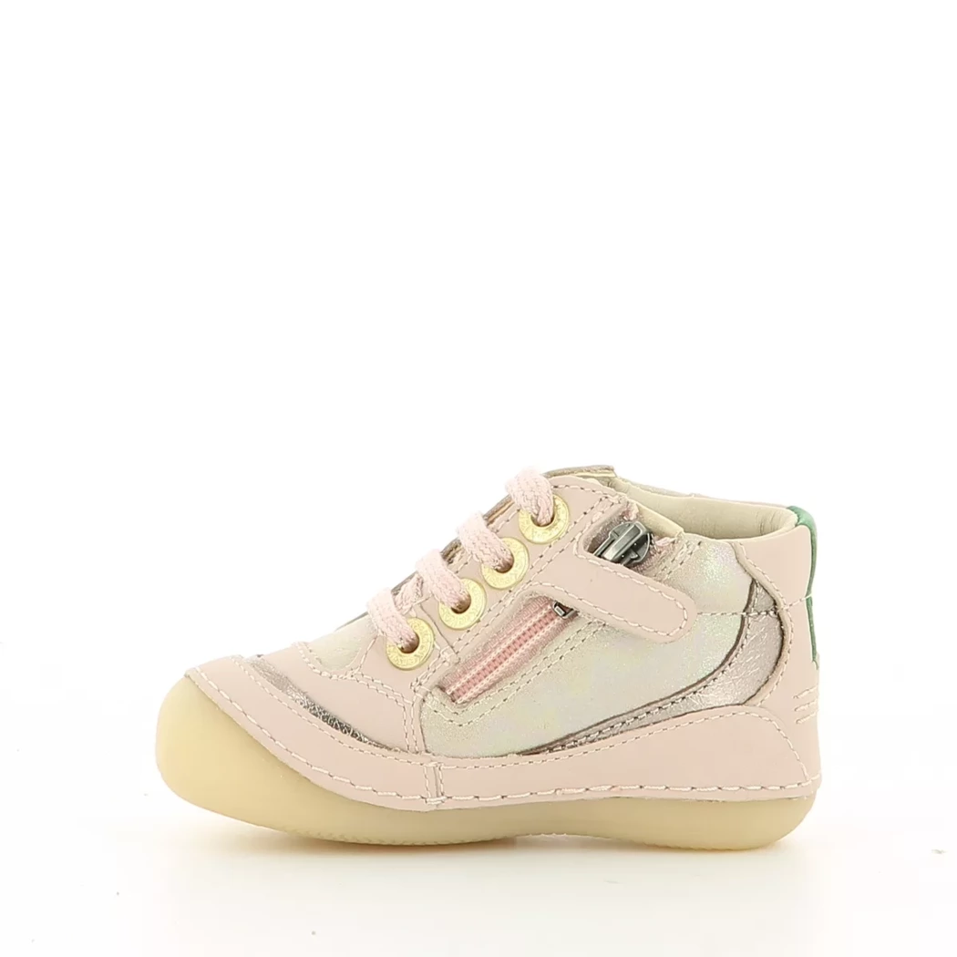 Image (4) de la chaussures Kickers - Bottines Rose en Cuir
