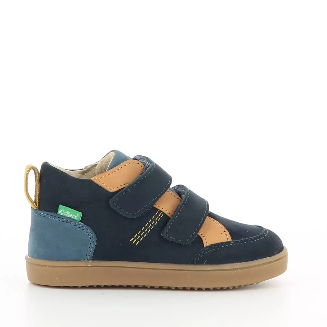 Image (2) de la chaussures Kickers - Bottines Bleu en Cuir nubuck