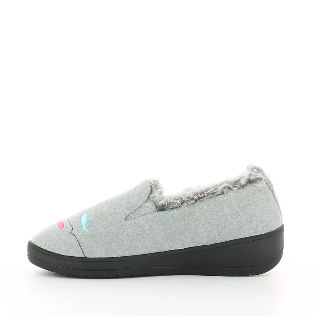 Image (4) de la chaussures Isotoner - Pantoufles et Chaussons Gris en Textile