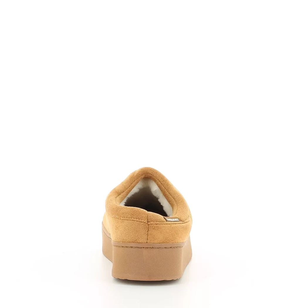 Image (3) de la chaussures Isotoner - Pantoufles et Chaussons Cuir naturel / Cognac en Textile