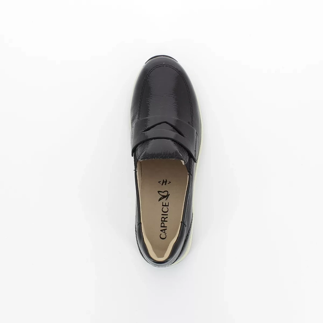 Image (6) de la chaussures Caprice - Mocassins Noir en Cuir vernis