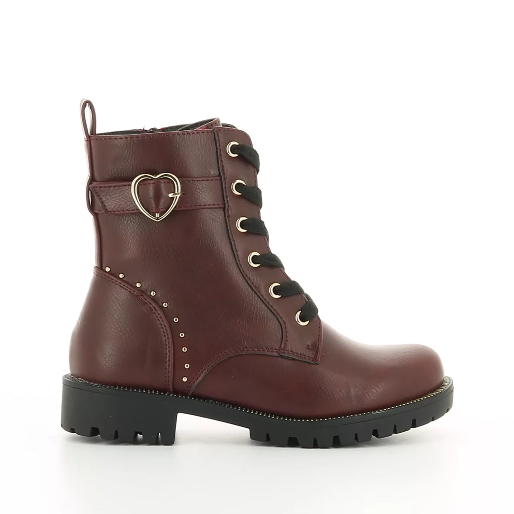 Image (2) de la chaussures Fashion Victim - Bottines Bordeaux en Cuir synthétique