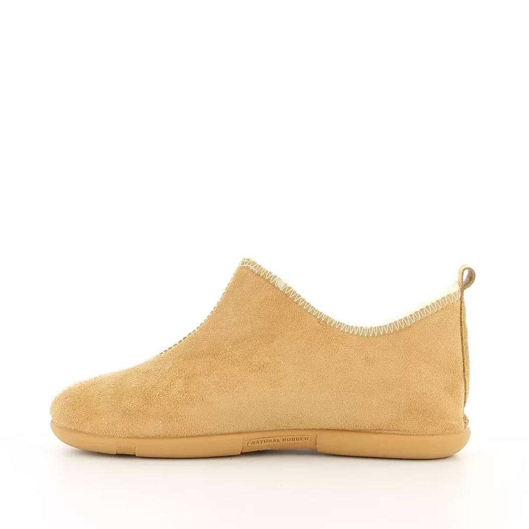 Image (4) de la chaussures OUF!... - Pantoufles et Chaussons Cuir naturel / Cognac en Textile