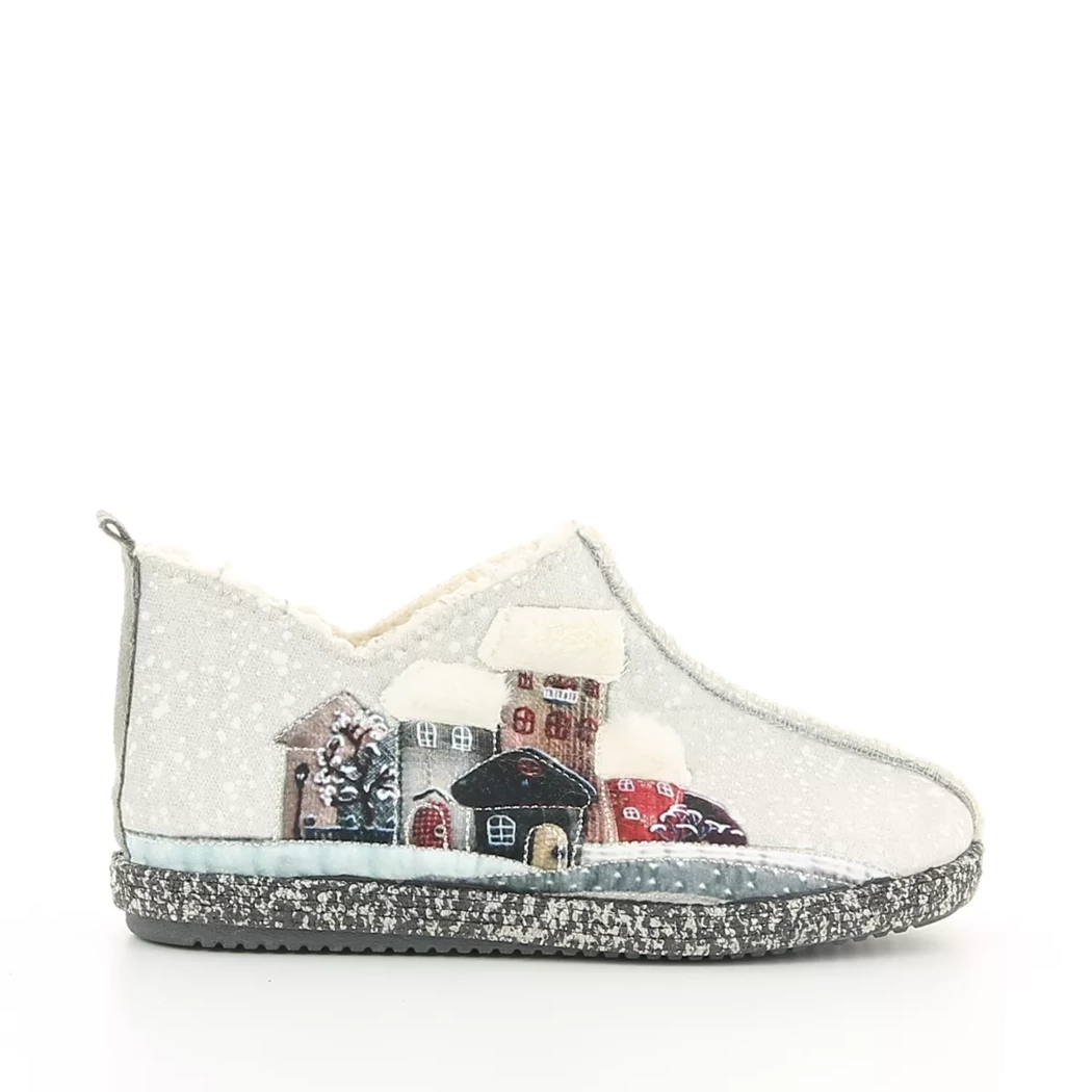 Image (2) de la chaussures OUF!... - Pantoufles et Chaussons Gris en Textile