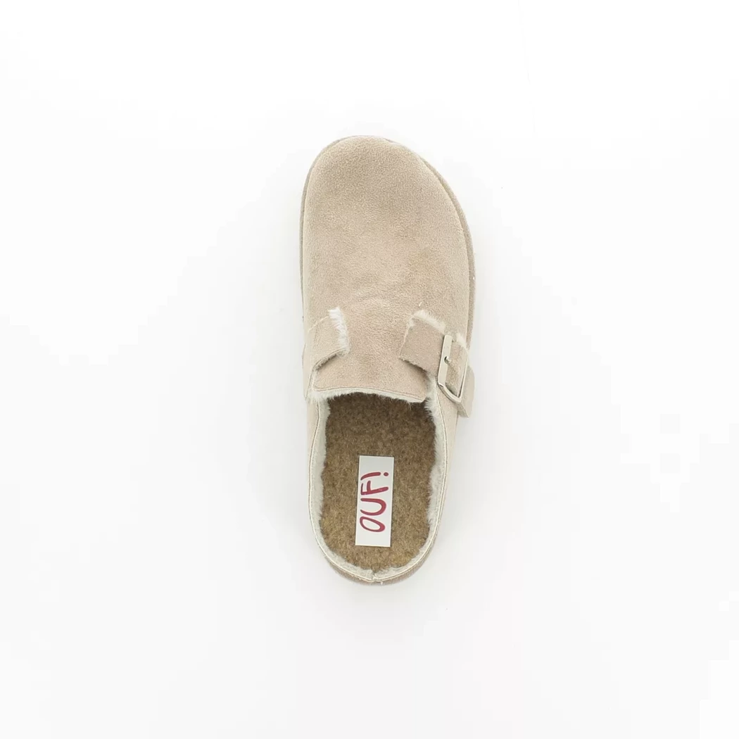 Image (6) de la chaussures OUF!... - Pantoufles et Chaussons Beige en Textile