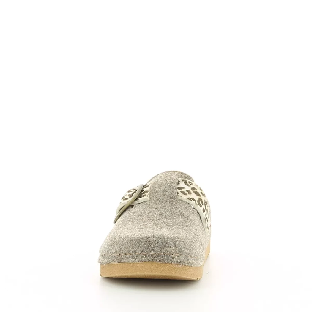 Image (5) de la chaussures OUF!... - Pantoufles et Chaussons Taupe en Textile