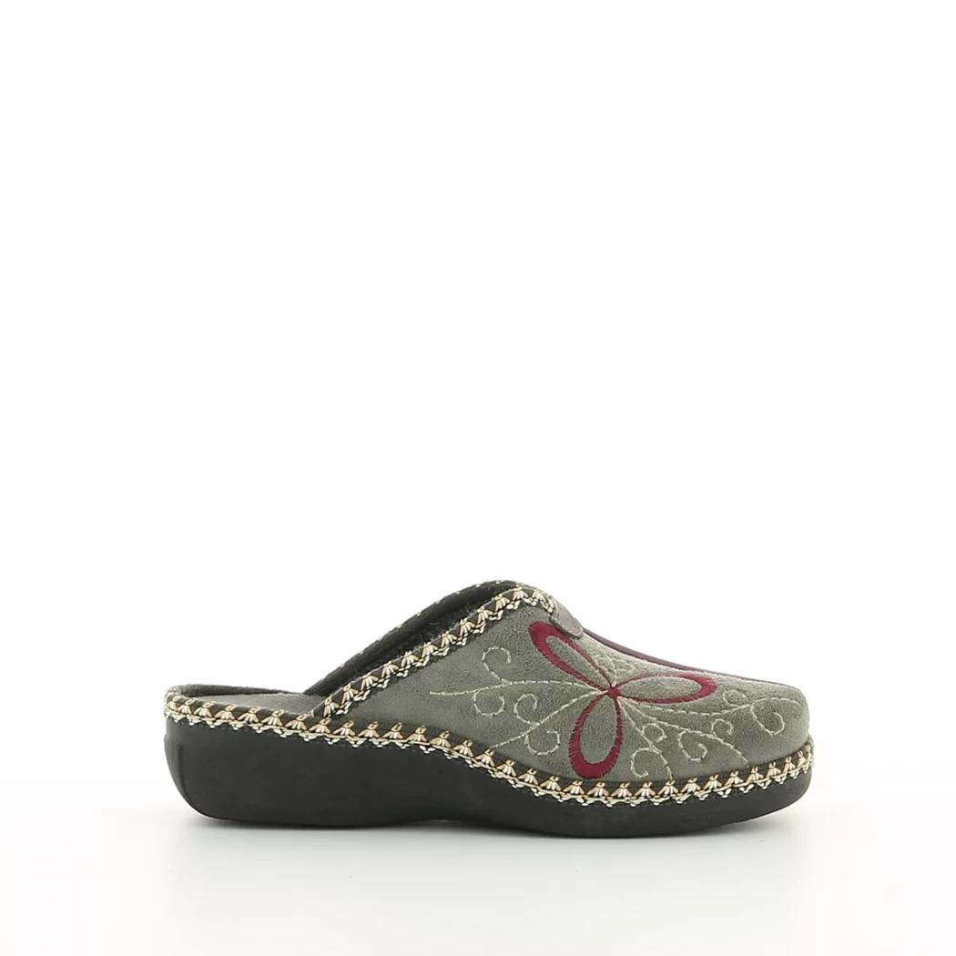 Image (2) de la chaussures La Maison de l'Espadrille - Pantoufles et Chaussons Gris en Textile