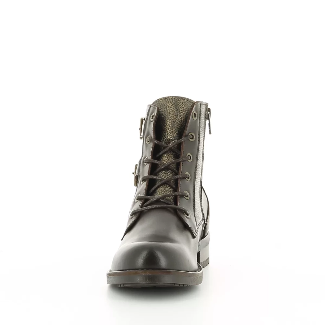 Image (5) de la chaussures Miss Boho - Bottines Marron en Cuir