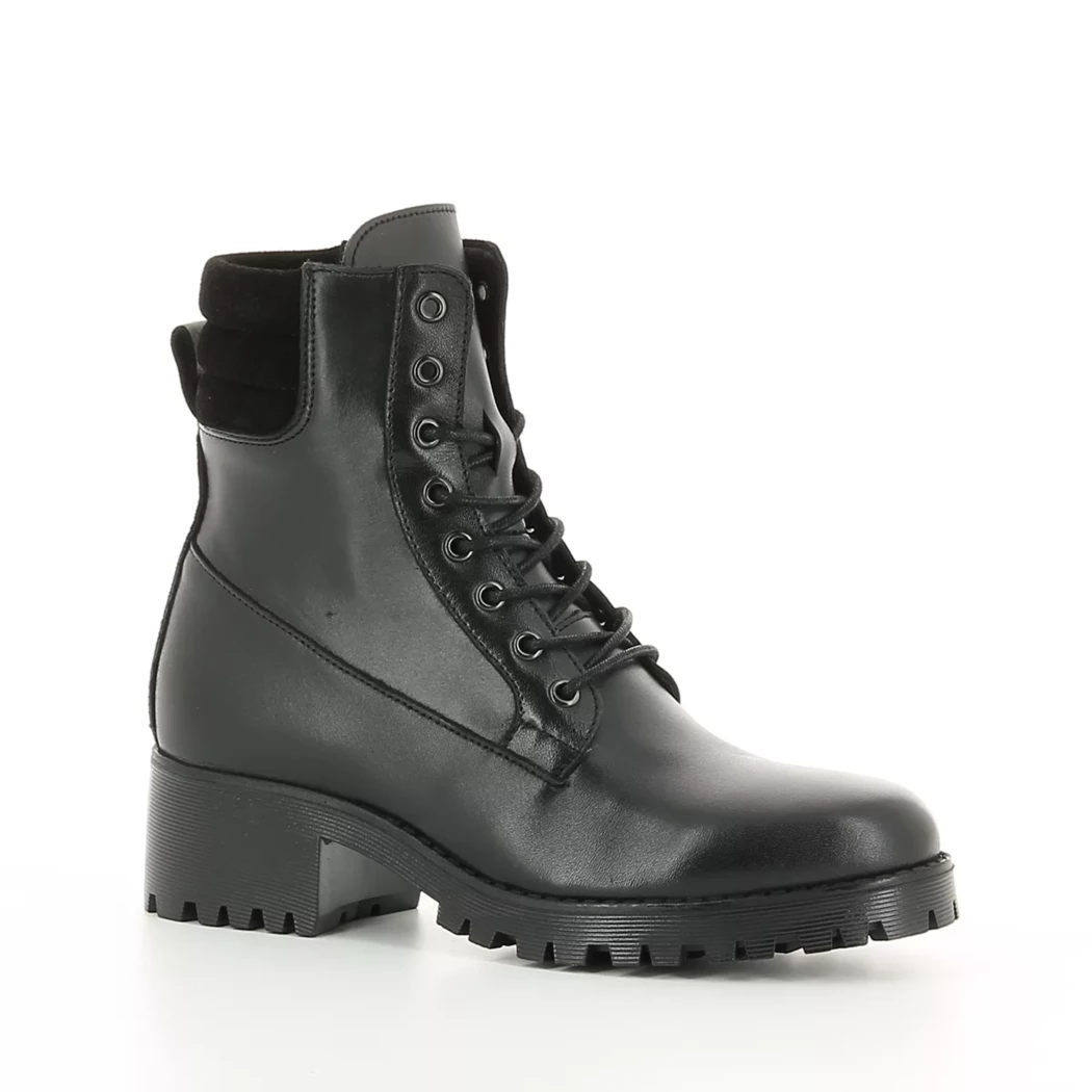 Image (1) de la chaussures Miss Boho - Bottines Noir en Cuir