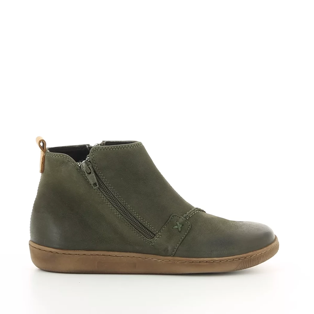 Image (2) de la chaussures Diabolo Studio - Boots Vert en Cuir