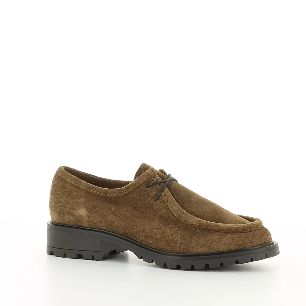 Image (1) de la chaussures Miss Boho - Chaussures à lacets Taupe en Cuir nubuck