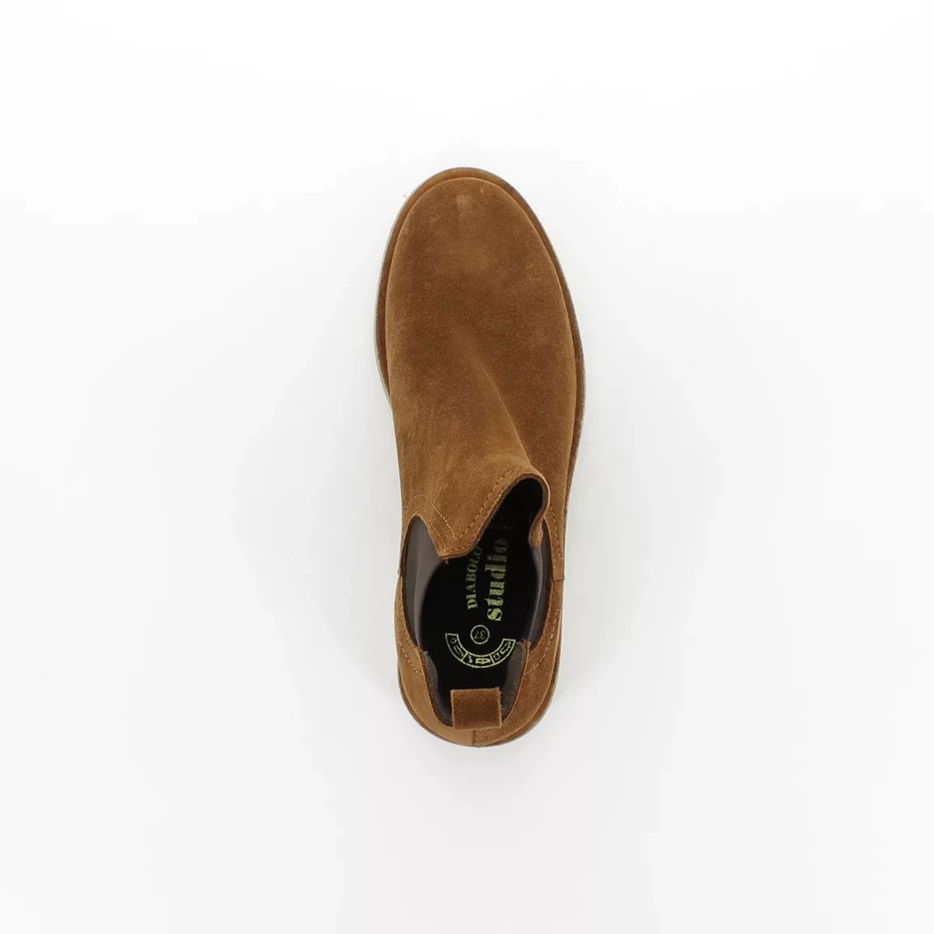 Image (6) de la chaussures Diabolo Studio - Boots Cuir naturel / Cognac en Cuir nubuck