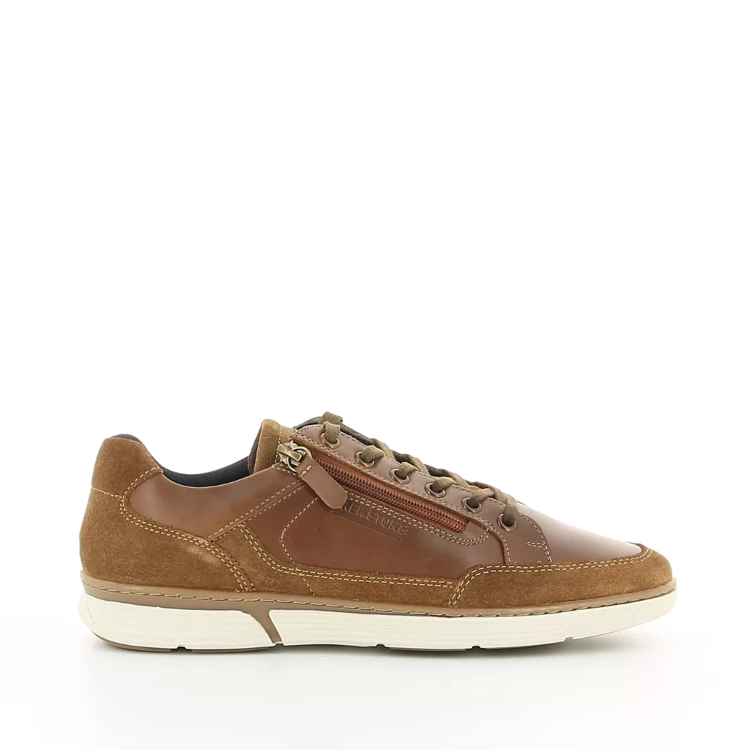 Image (2) de la chaussures Trek Stone - Baskets Cuir naturel / Cognac en Cuir