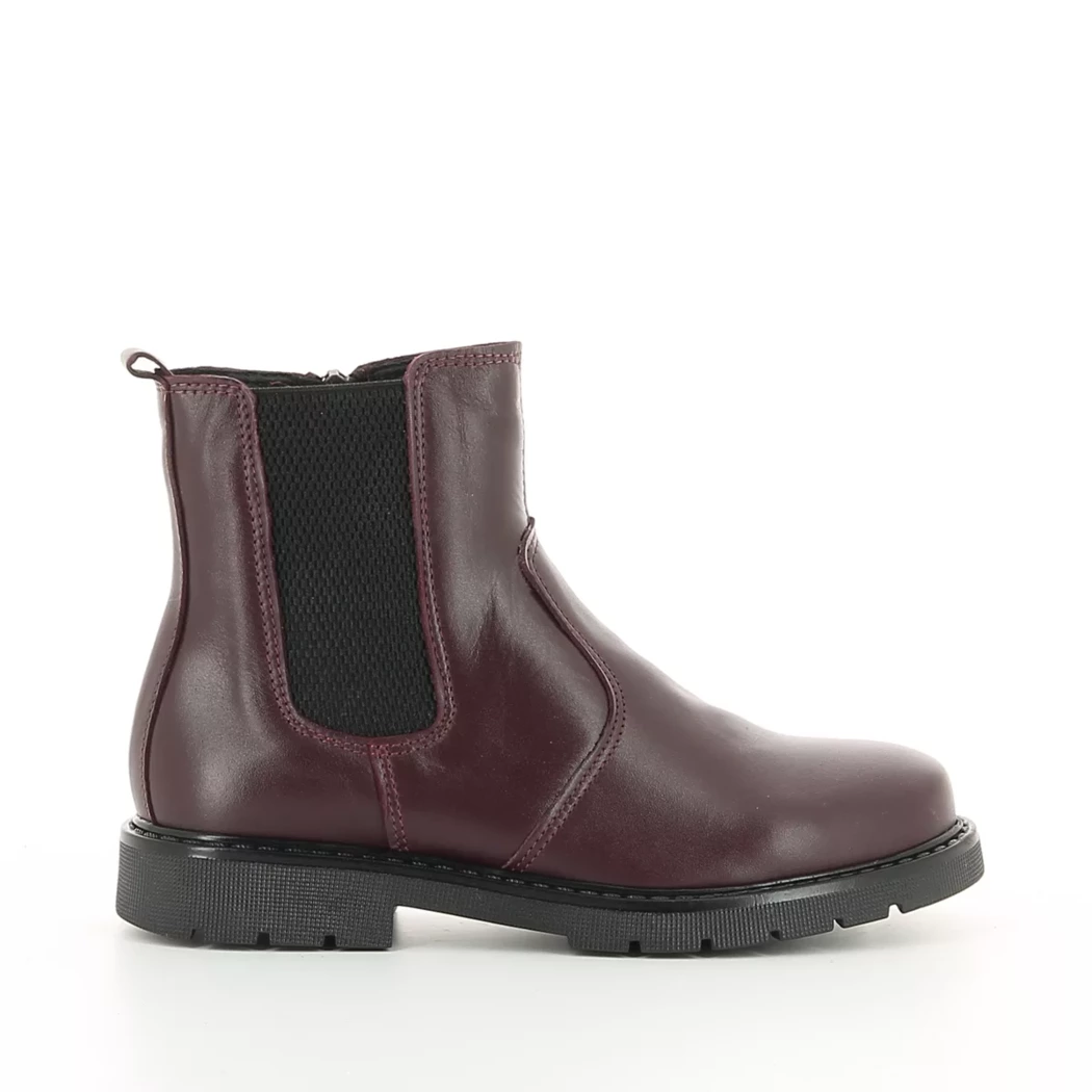 Image (2) de la chaussures Free Monday - Boots Bordeaux en Cuir