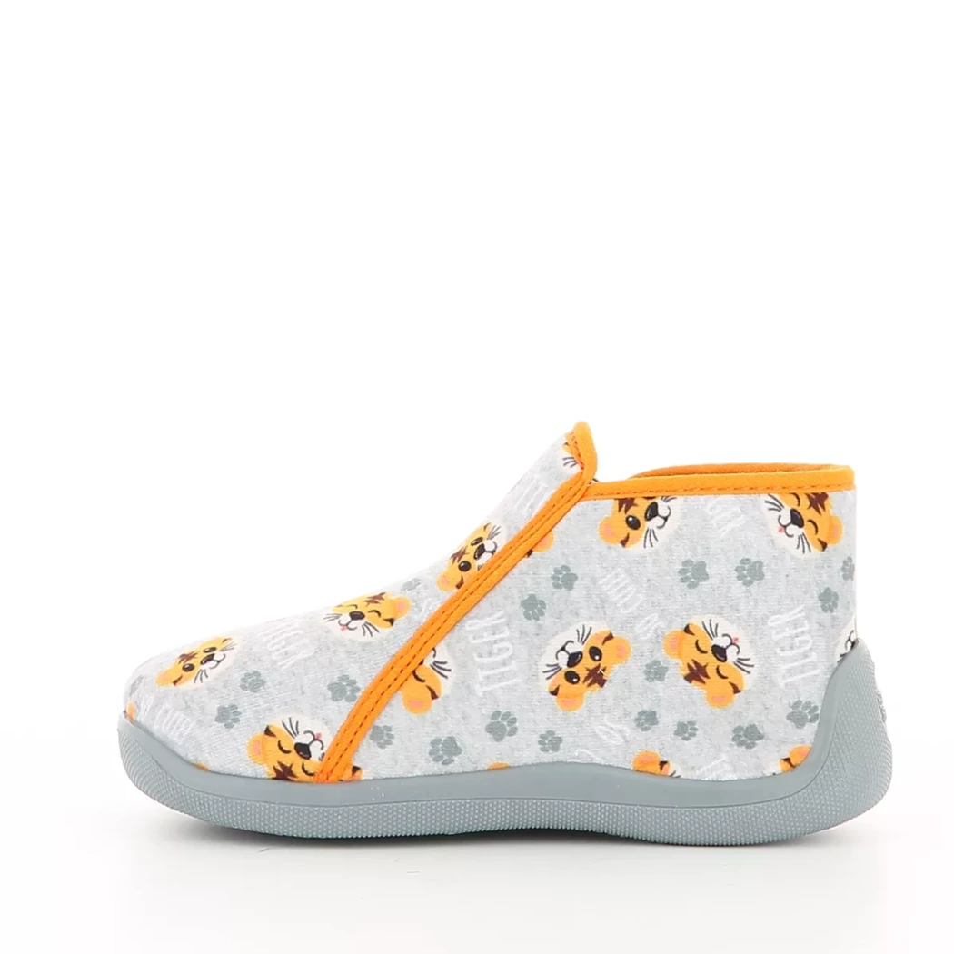 Image (4) de la chaussures Bossi - Pantoufles et Chaussons Gris en Textile