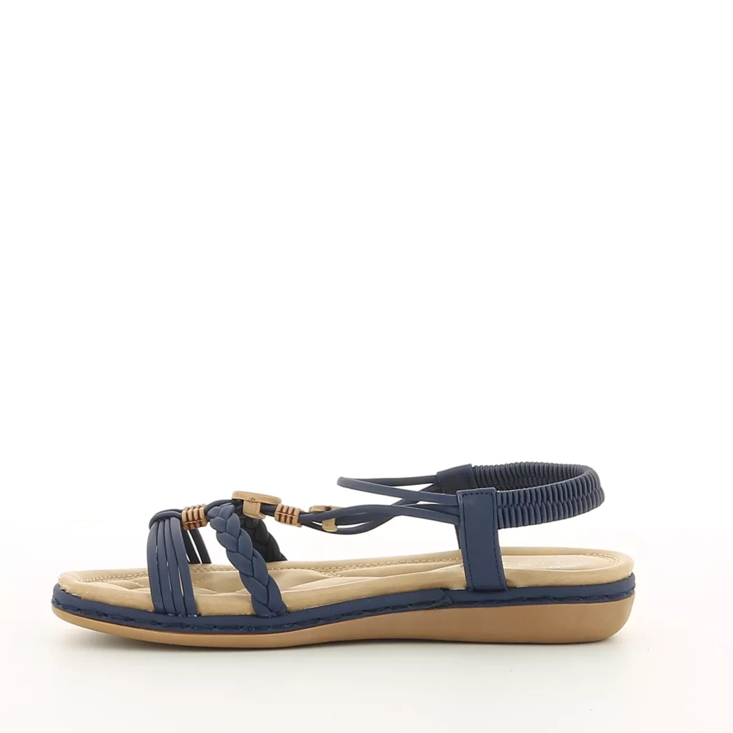 Image (4) de la chaussures Divina - Sandales et Nu-Pieds Bleu en Cuir synthétique