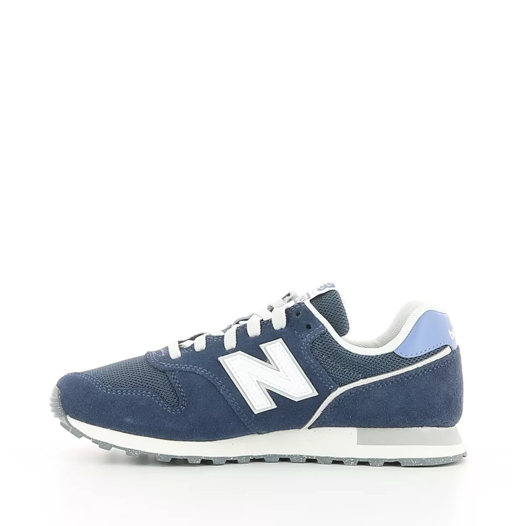 Image (4) de la chaussures New Balance - Baskets Bleu en Cuir nubuck