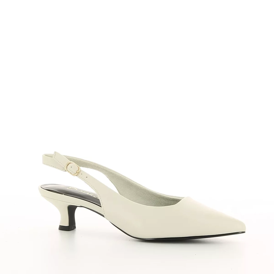 Image (1) de la chaussures Marco Tozzi - Escarpins Blanc en Cuir synthétique