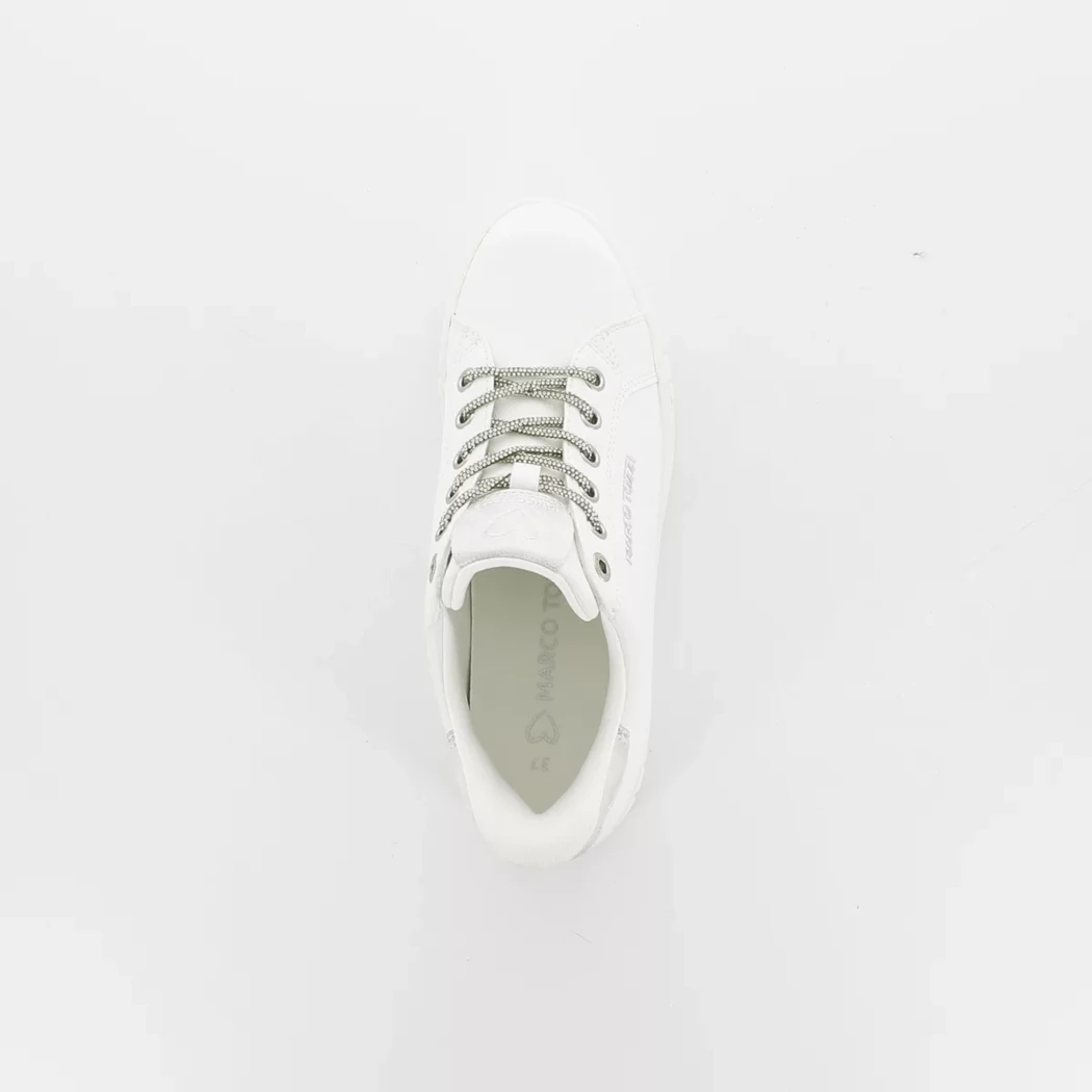 Image (6) de la chaussures Marco Tozzi - Baskets Blanc en Cuir synthétique