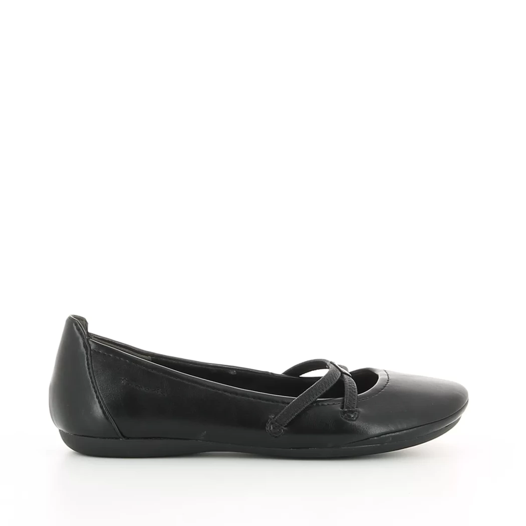 Image (2) de la chaussures Tamaris - Ballerines Noir en Cuir synthétique