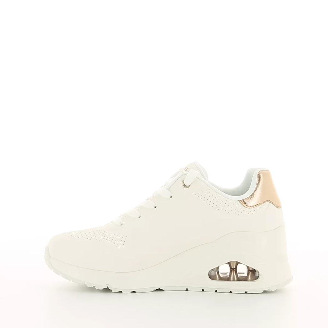Image (4) de la chaussures Skechers - Baskets Blanc en Cuir synthétique