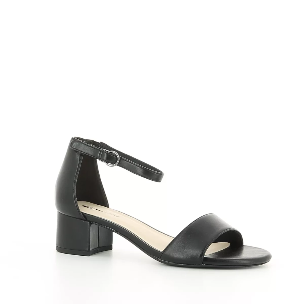 Image (1) de la chaussures Tamaris - Sandales et Nu-Pieds Noir en Cuir synthétique