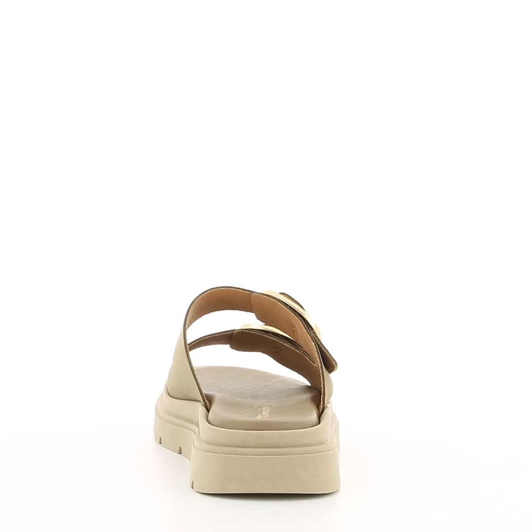 Image (3) de la chaussures Tamaris - Mules et Sabots Taupe en Cuir nubuck