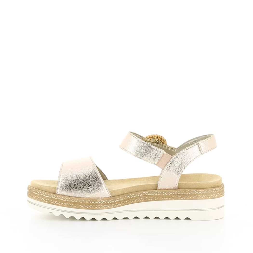 Image (4) de la chaussures Remonte - Sandales et Nu-Pieds Rose en Cuir