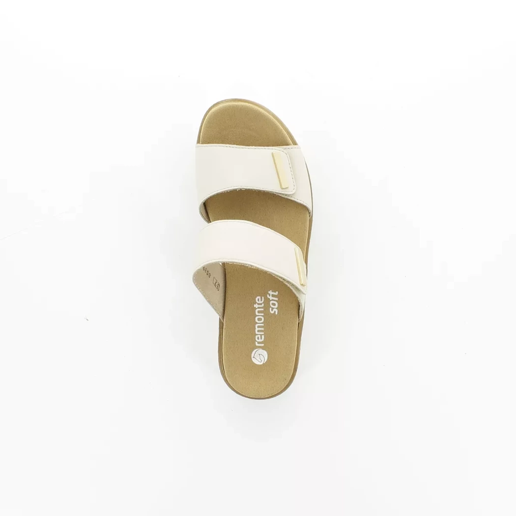 Image (6) de la chaussures Remonte - Mules et Sabots Beige en Cuir