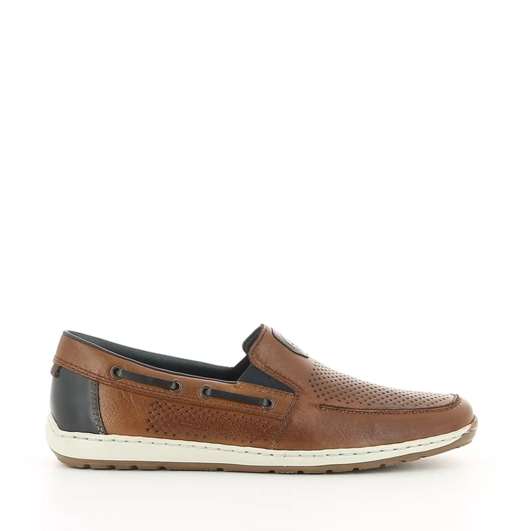 Image (2) de la chaussures Rieker - Mocassins Cuir naturel / Cognac en Cuir