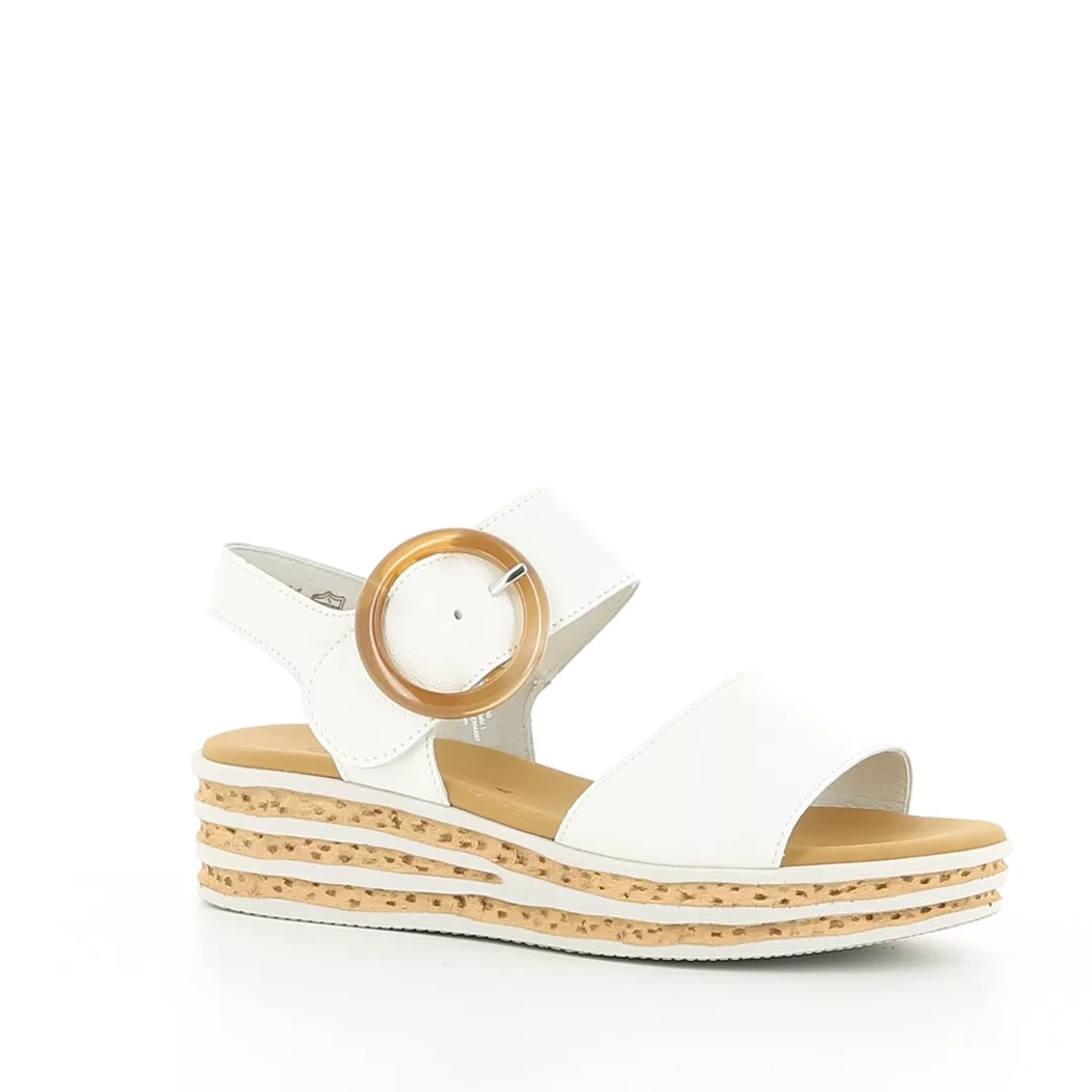 Image (1) de la chaussures Gabor - Sandales et Nu-Pieds Blanc en Cuir
