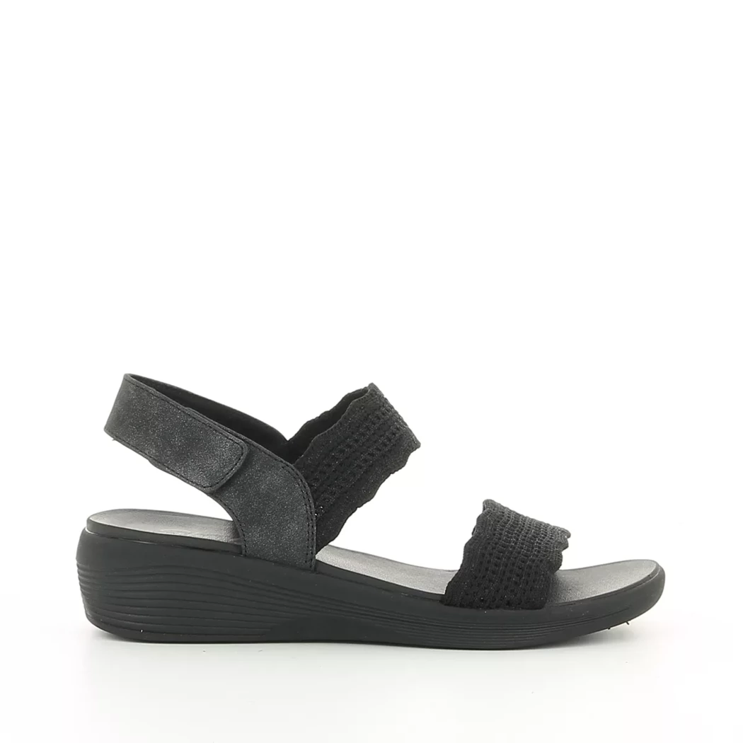 Image (2) de la chaussures Skechers - Sandales et Nu-Pieds Noir en Textile