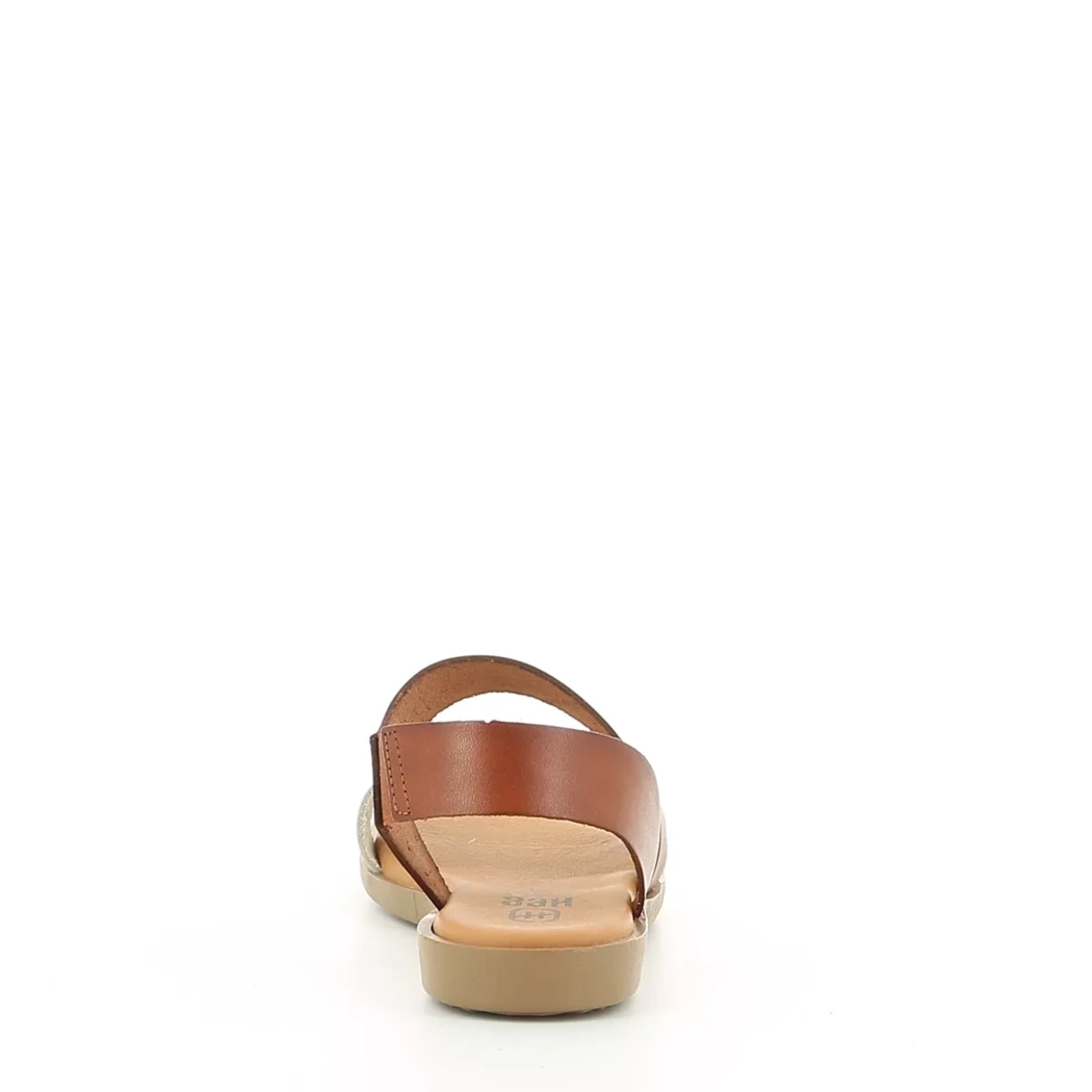 Image (3) de la chaussures Hee - Sandales et Nu-Pieds Marron en Cuir