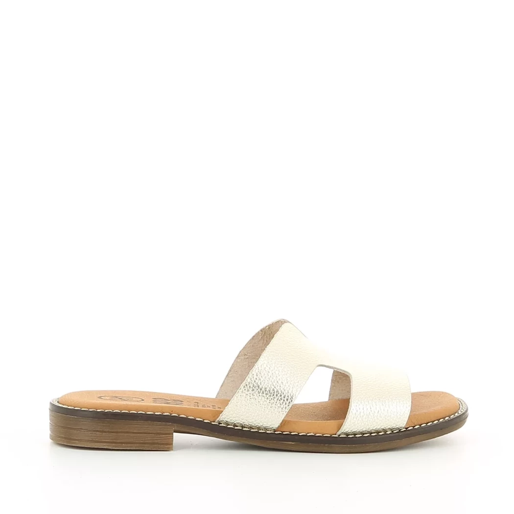 Image (2) de la chaussures Hee - Mules et Sabots Or / Bronze / Platine en Cuir