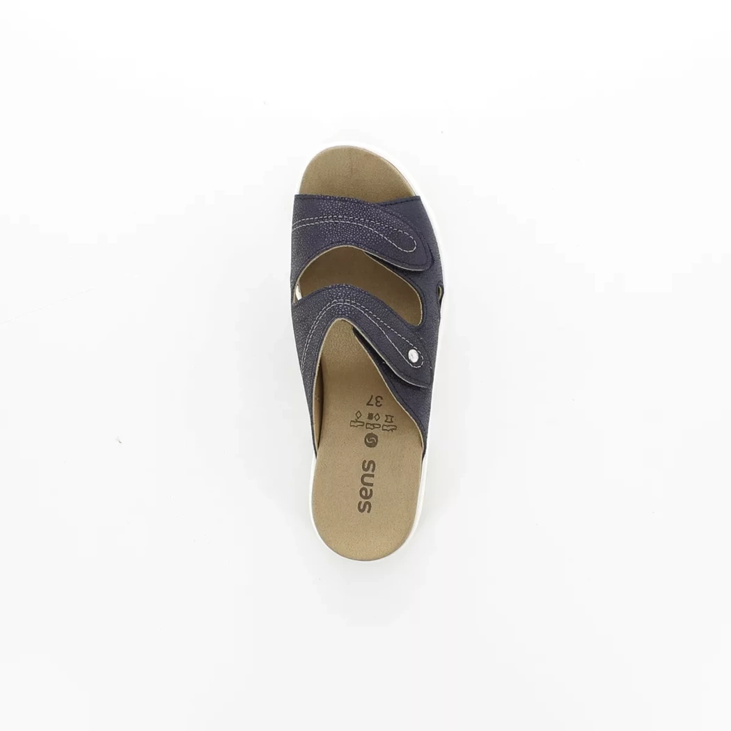 Image (6) de la chaussures Sens - Mules et Sabots Bleu en Cuir nubuck