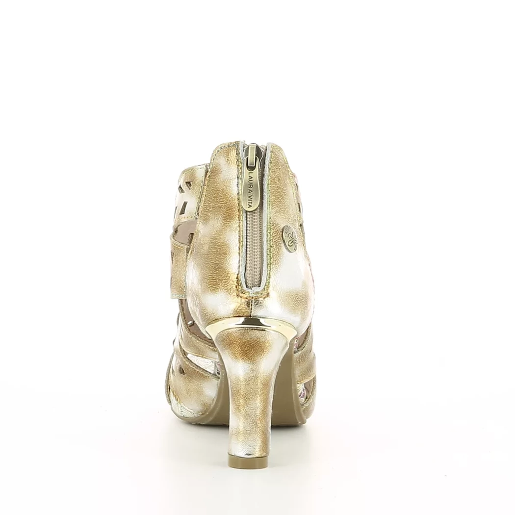 Image (3) de la chaussures Laura Vita - Sandales et Nu-Pieds Or / Bronze / Platine en Cuir