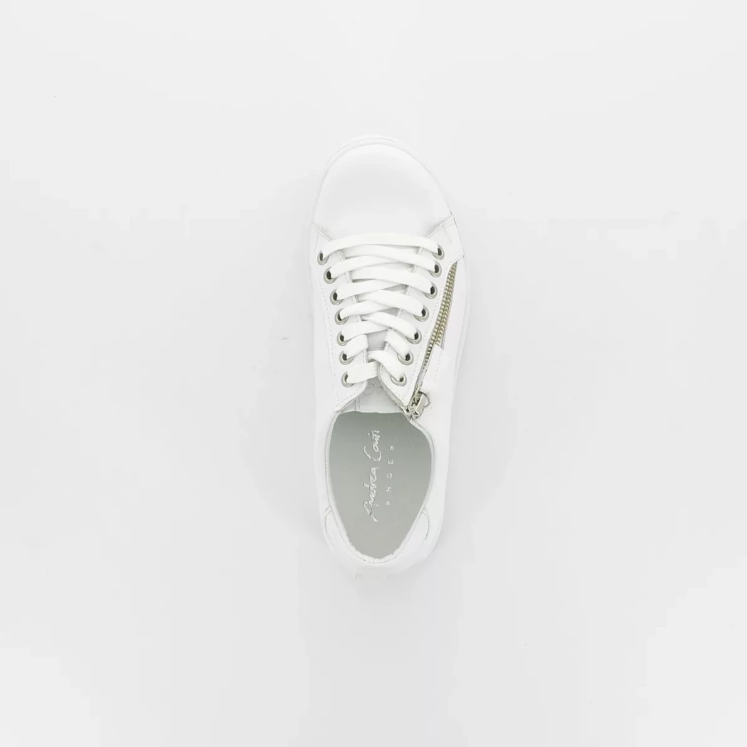 Image (6) de la chaussures Andrea Conti - Baskets Blanc en Cuir