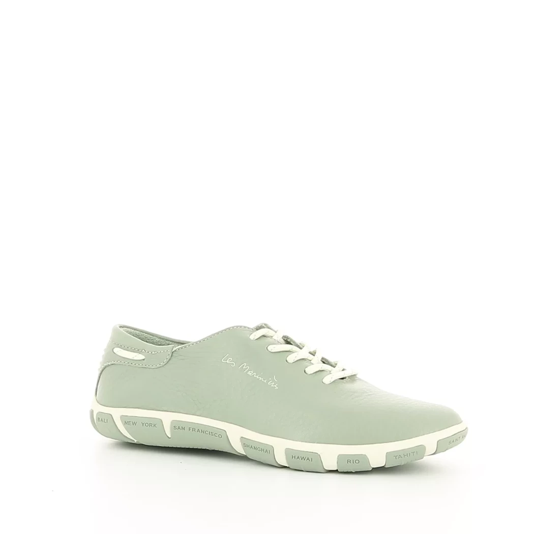 Image (1) de la chaussures Tbs - Baskets Vert en Cuir