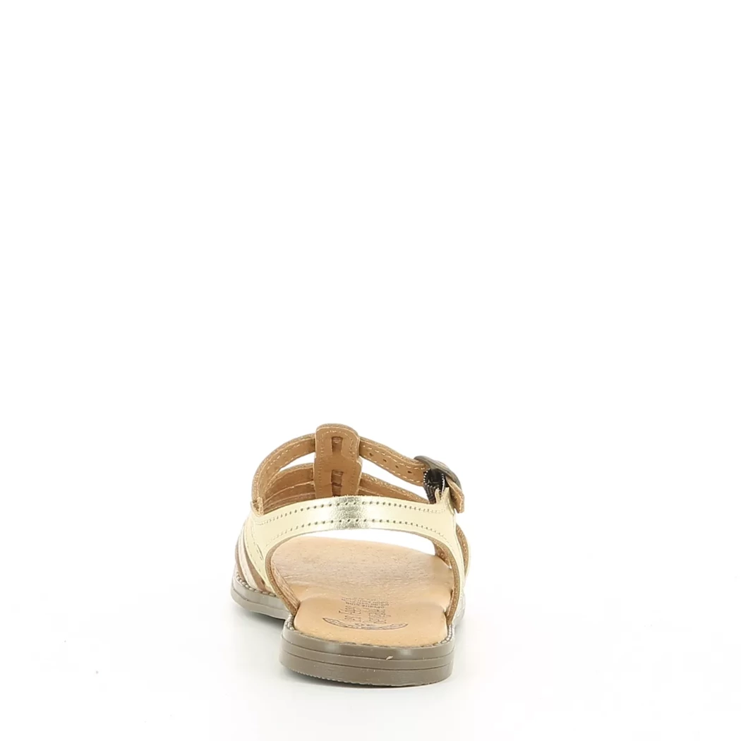 Image (3) de la chaussures Les Fees de Bengale - Sandales et Nu-Pieds Or / Bronze / Platine en Cuir