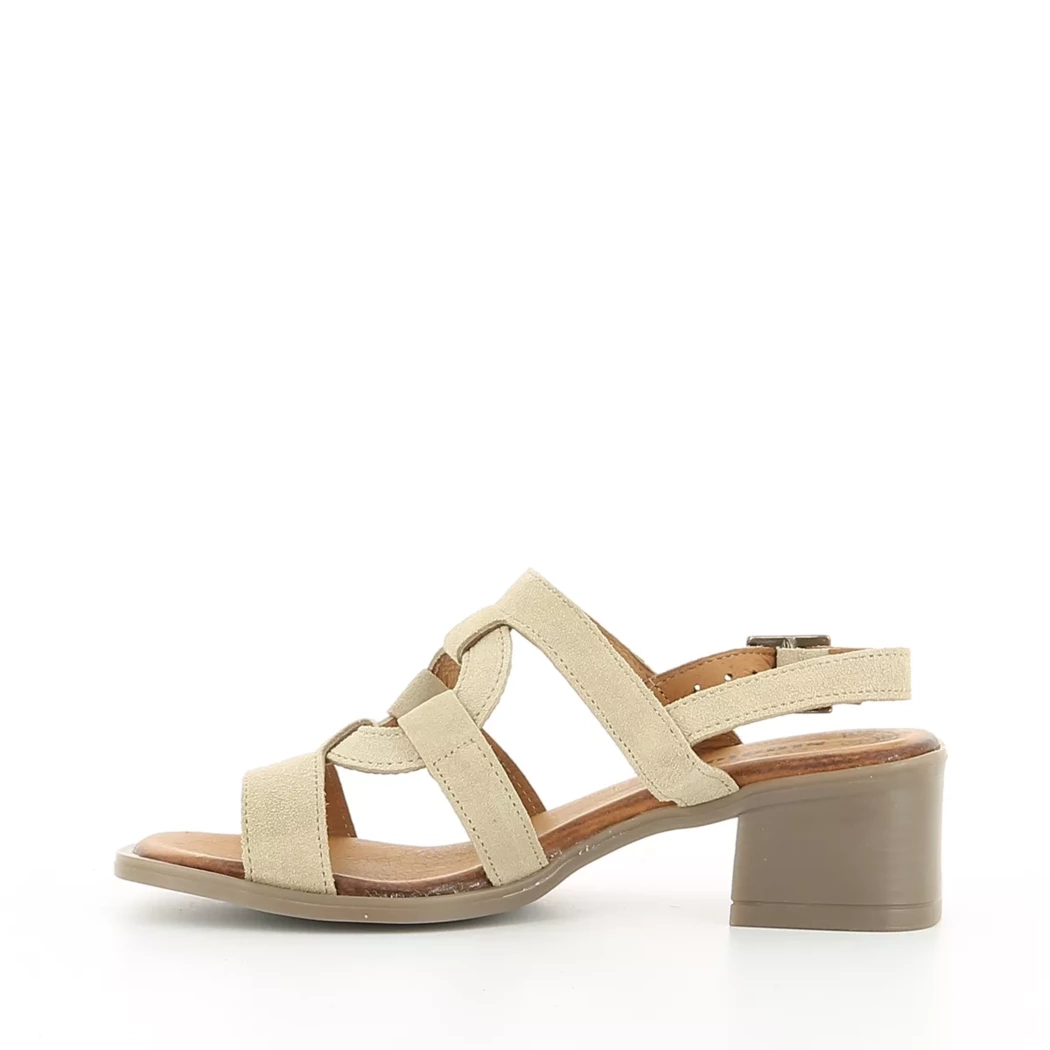 Image (4) de la chaussures Diabolo Studio - Sandales et Nu-Pieds Beige en Cuir nubuck