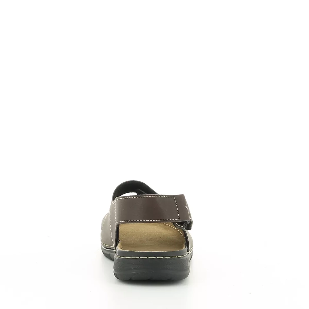 Image (3) de la chaussures Enrico Azzi - Sandales et Nu-Pieds Marron en Cuir synthétique