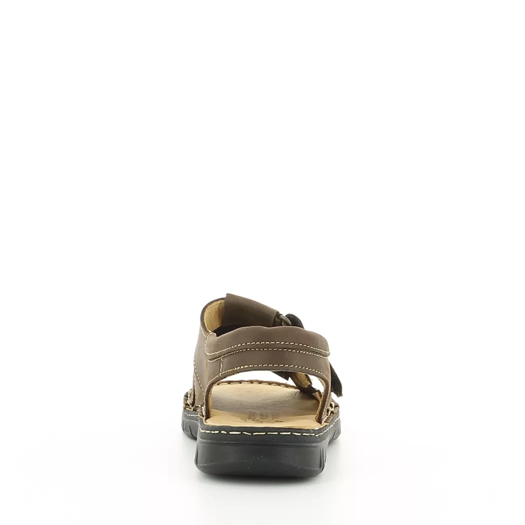 Image (3) de la chaussures Valmonte - Sandales et Nu-Pieds Marron en Cuir
