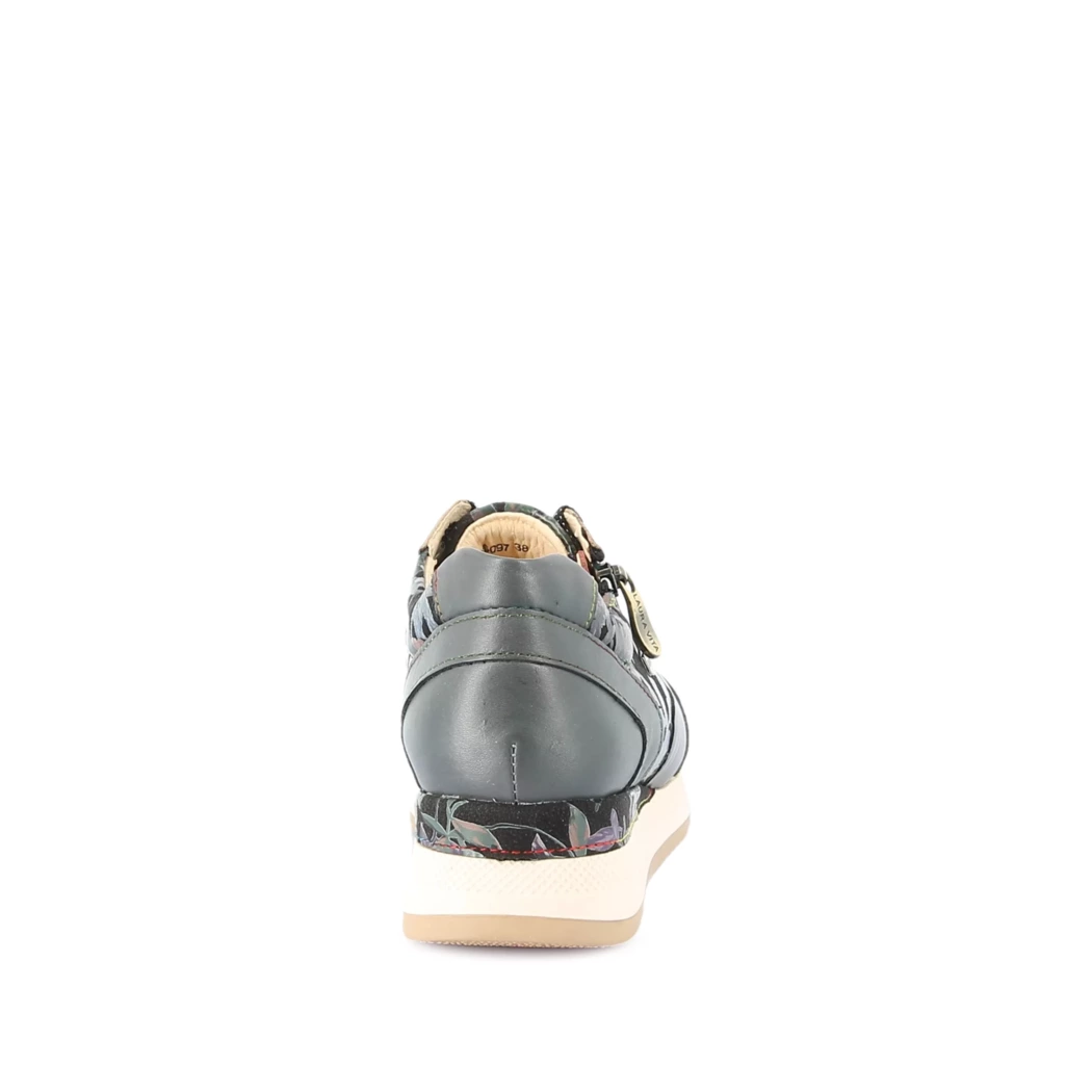 Image (3) de la chaussures Laura Vita - Baskets Gris en Cuir et textile